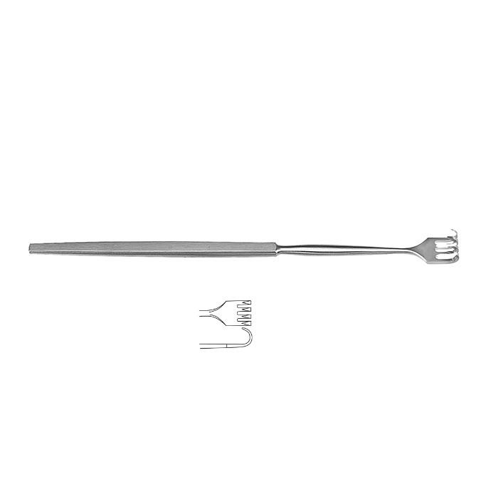 Гачок; 4 зубчики; гострий; 16,5см. Tontarra Medizintechnik GmbH